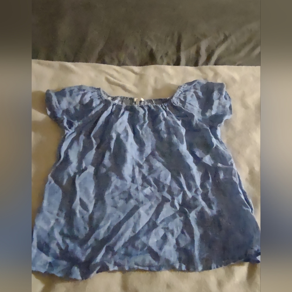 Joie Blue Butterfly Sleeve Shirt/Women's Size Small